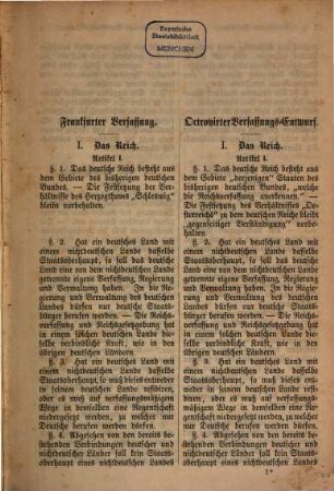 Neuer Abdruck der Verfassung des deutschen Reiches und des Reichswahlgesetzes vom Jahre 1849