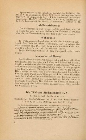6-7, Die Tübinger Studentenhilfe E.V.