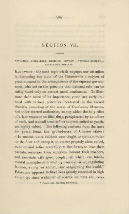 Section VII. Education ...