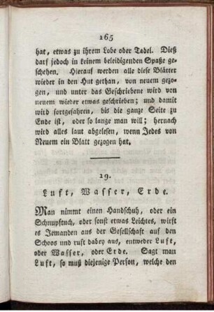 19. Luft, Wasser, Erde.