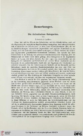 Die ästhetischen Kategorien