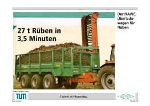 Der HAWE Überladewagen für Rüben