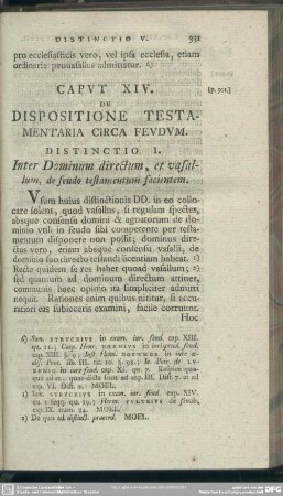 Caput XIV. De Dispositione Testamentaria Circa Feudum