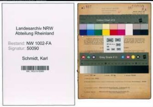 Entnazifizierung Karl Schmidt, geb. 25.10.1906 (Metzger)