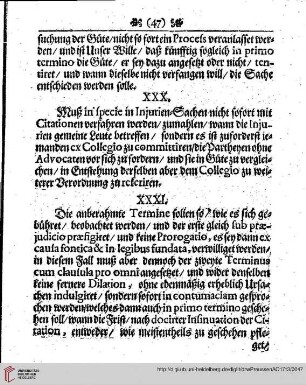 § XXXI bis XLII