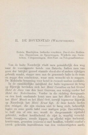 II. De Bovenstad (Weltevreden)