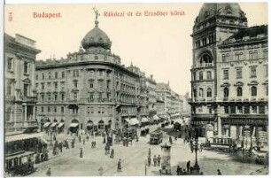 Budapest. Rákoczi-Strasse und Elisabethring
