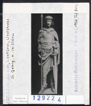 Freiburg i. Br., Münster: Westturm, Weststrebe: Heiliger Georg
