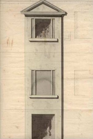Friedrichsruhe, Jägerhaus. Grund- und Aufriss von Backhaus und Toilettengebäude. o.B. S: Pabst.