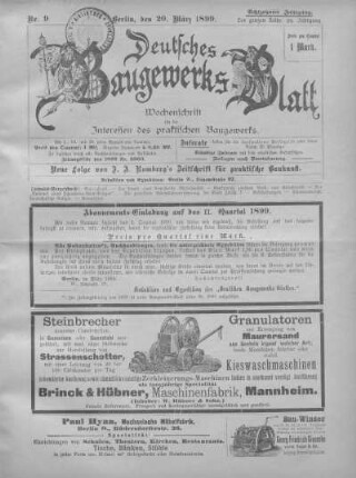 59. Jahrgang, Heft Nr. 9.