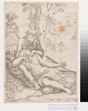 Zeus als Artemis und Kallisto (Angelika und Medor?)