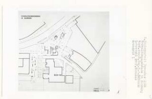 Verwaltungsgebäude Hamburg (Diplomarbeit bei Bernhard Hermkes): Grundriss Straßenniveau 1:200
