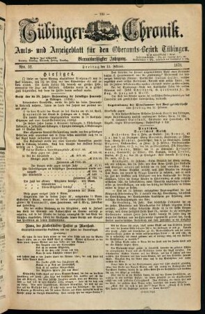 125-144, 15. Februar (Nro. 32) - 20. Februar (Nro. 36)