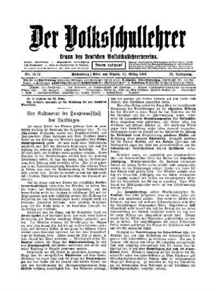 Der Kultusetat im Hauptausschuß des Landtages