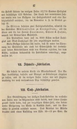 VIII. Tuch-Fabrikation.