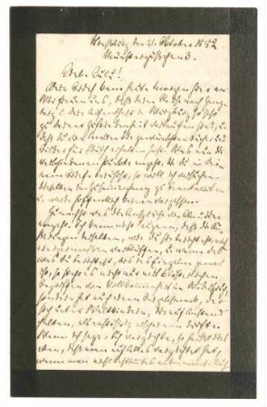 27 Briefe und drei Postkarten von Lujo Brentano an seine Schwester Ludovica (Lulu) Le Page Renouf