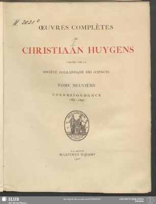 9: Correspondance : 1685-1690