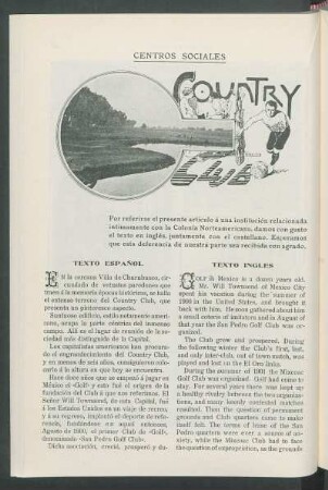 Centros sociales: Country Club