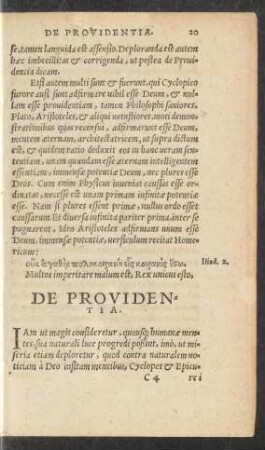 De Providentia.