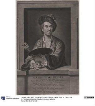 Porträt des Johann Christian Fiedler