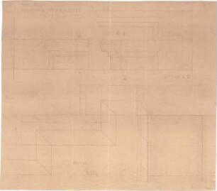 Fischer, Theodor; Würzburg, Münsterplatz; Sparkasse - Steintreppe im Mittelbau (Schnitte)
