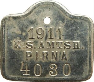 Pirna - Hundemarke Nr. 4030