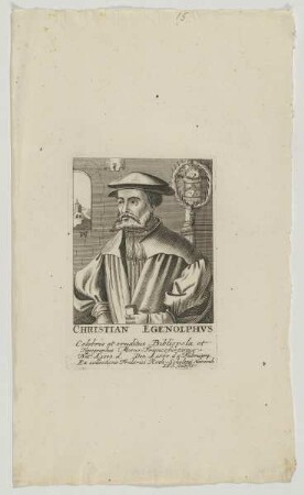 Bildnis des Christian Egenolphvs
