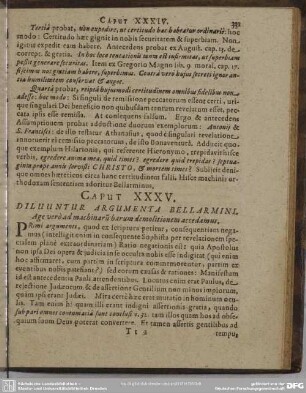 Caput XXXV. Diluuntur Argumenta Bellarmini. Age verò ad machinaru barum demolitionem accedamus