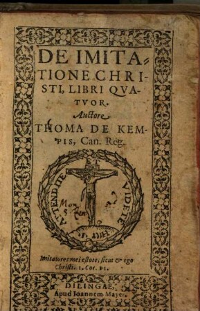 De imitatione Christi : Libri Qvatuor