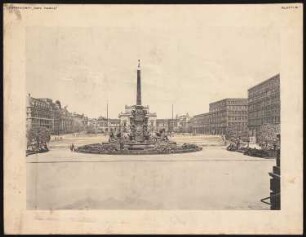 Augustusplatz, Leipzig Gesamtanlage: Blick über den Brunnen