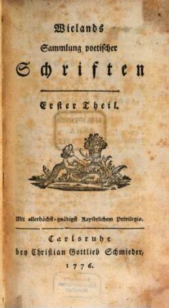 Wielands Sammlung poetischer Schriften, 1
