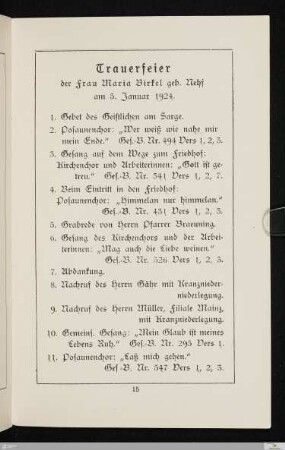 Trauerfeier