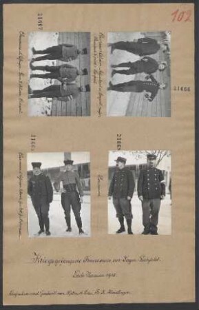 Kriegsgefangenenlager Lechfeld (Chasseurs Alpins: Adjudant et Sergent major, Chasseur à pied: Sergent)