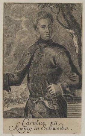 Bildnis des Carolus XII., König von Schweden