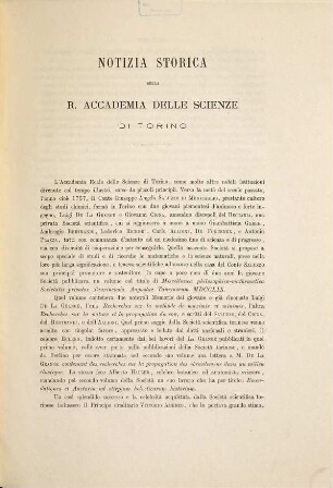 Il primo secolo della R. Accademia delle Scienze di Torino : notizie storiche e bibliografiche ; (1783 - 1883)