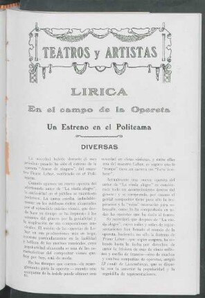 Un Estreno en el Politeama : Diversas