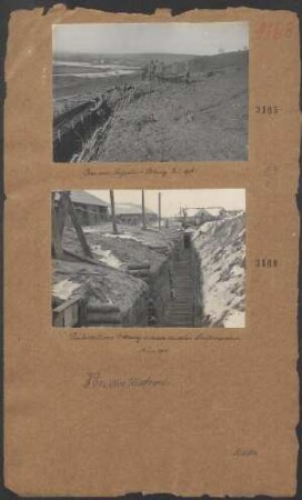 Sauberkeit und Ordnung in einem deutschen Schützengraben