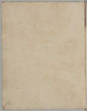Vorsatzblatt, Rückseite : Vorsatzblatt, Rückseite, 1699/1703. Papier. 39,3 x 30,8 cm. Bez.: unten links: "N. 672." (Graphit) und "II." (Tinte).