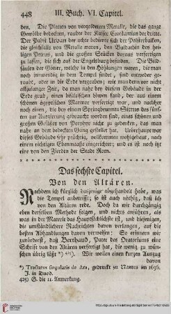 Das sechste Capitel