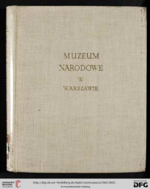 9: Rocznik Muzeum Narodowego w Warszawie