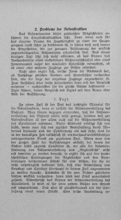 2) Probleme der Rekonstruktion