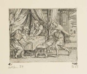 Alter Tobit, Blatt 1 der Folge "Geschichte des Tobias"