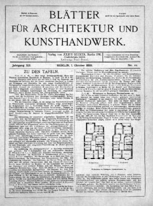 No. 10, 1. Oktober 1899