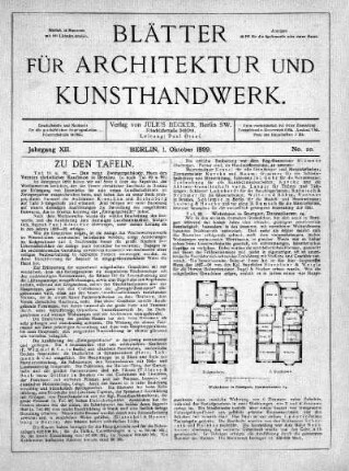 No. 10, 1. Oktober 1899