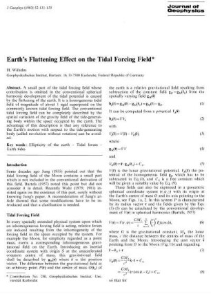 Earth's flattening effect on the tidal forcing field