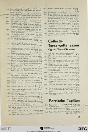 Collectie terra-cotta vazen cypris IVde - Vde eeuw (Nr. 1333-1343)