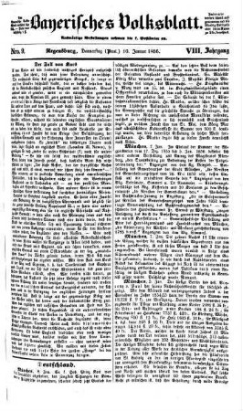Bayerisches Volksblatt. 1856 = Jg. 8