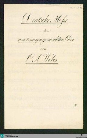 Masses - Don Mus.Ms. 2095 : Coro; C