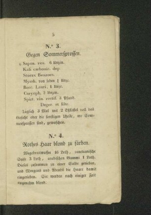 N.o 4. Rothes Haar blond zu färben.