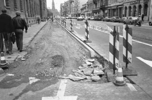 Verbreiterung des Gehwegs in der Kaiserstraße zwischen Adlerstraße und Waldhornstraße